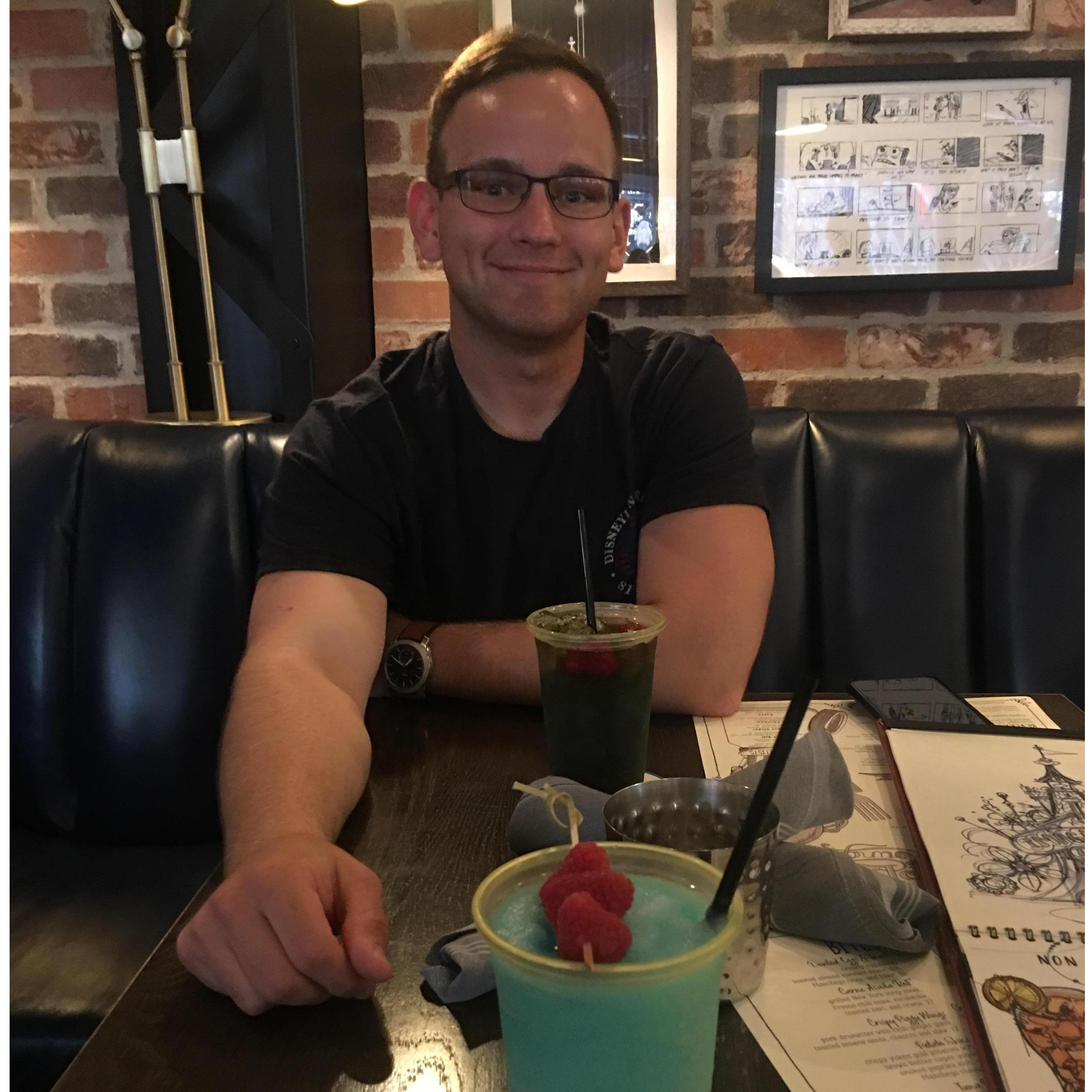 Celebrating my first legal drink!