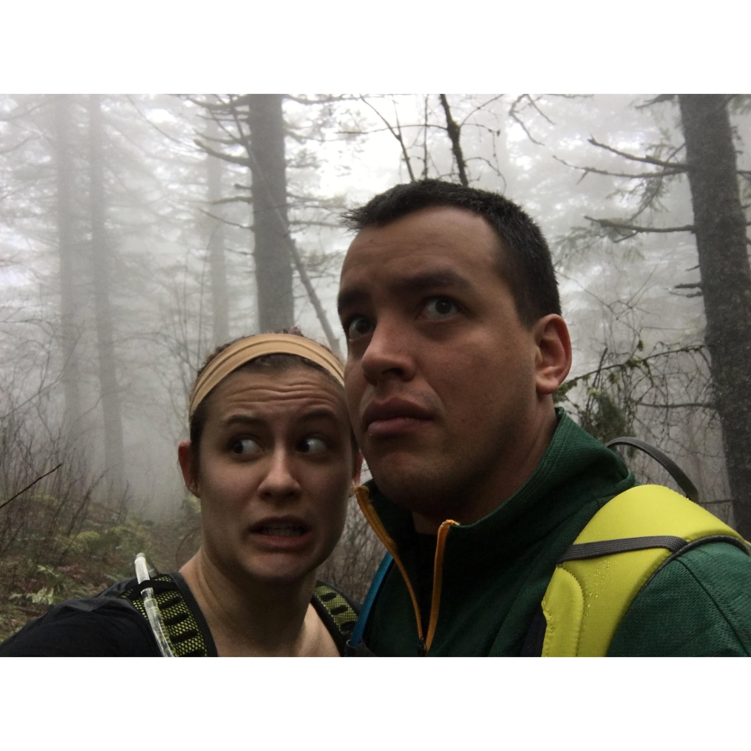 One of the reasons we decided on Portland was because we knew we wanted to still be able to hike and enjoy nature. [Some haunted forest in Oregon]