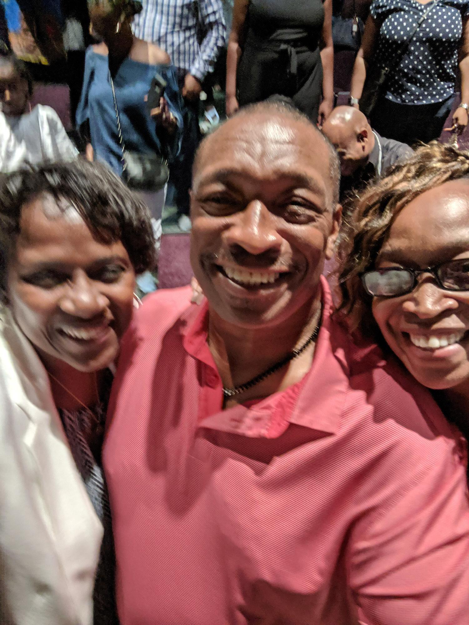 At a concert with my family