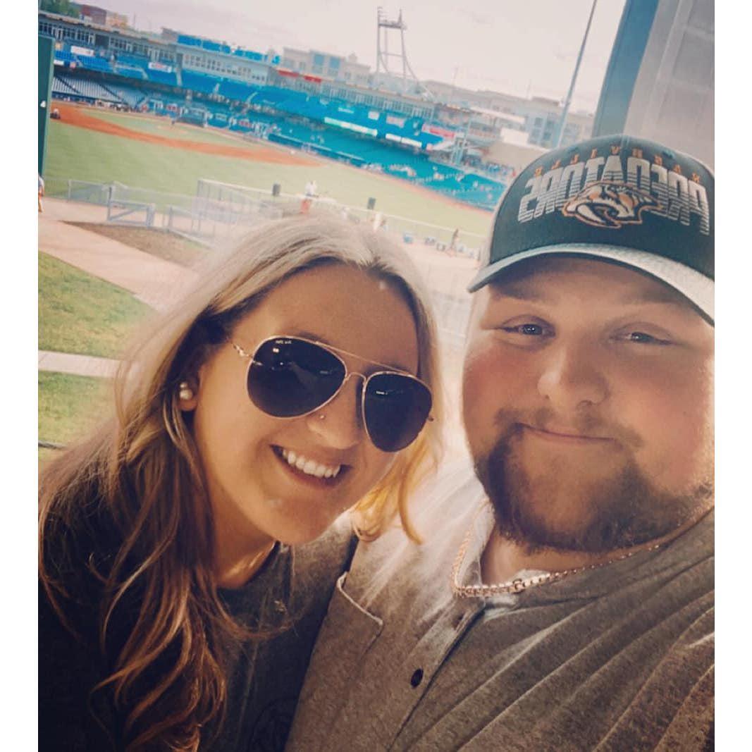 Nashville Sounds Baseball game was our second date!
