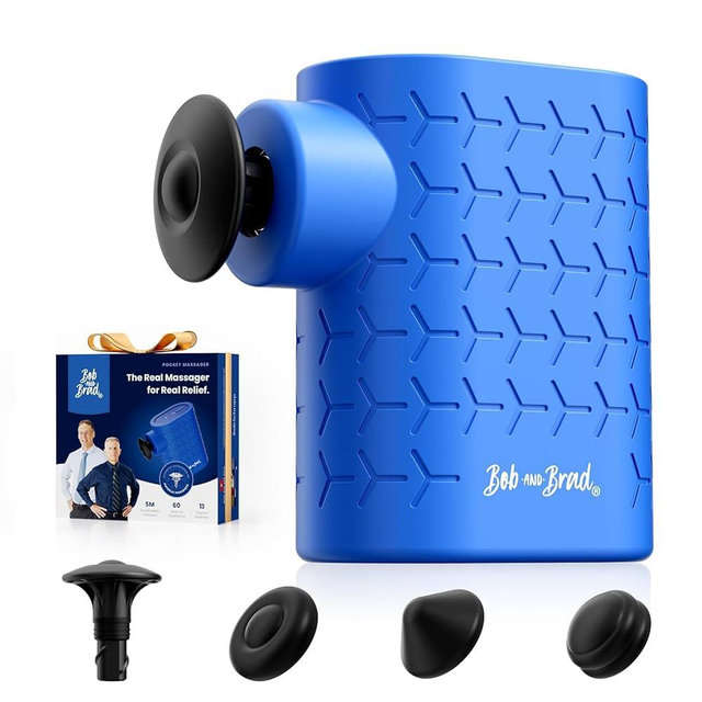 BOB AND BRAD P5 Mini Massage Gun, Pocket-Size Massager for Travel, Ultra-Small Portable Massage Gun for Back & Shoulder Daily Comfort, FSA Quiet Massager HSA Eligible, Gift for Family, Only 0.49 lb