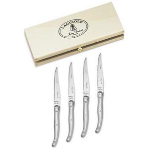 Laguiole Jean Dubost Steak Knife Set - Silver