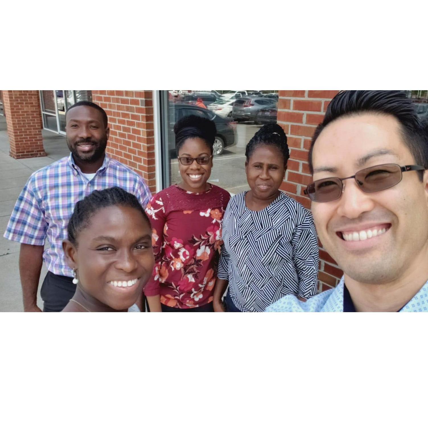 First mutual couple friends: Aki and Selina (and Selina's mom)! We met them at an Asian Heritage festival in Columbus OH.