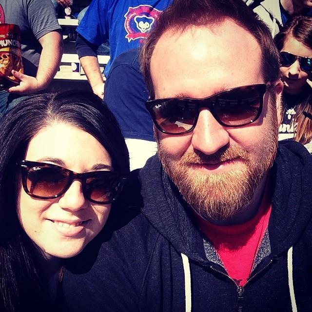 One of our first trips together! NYC Yankees game!