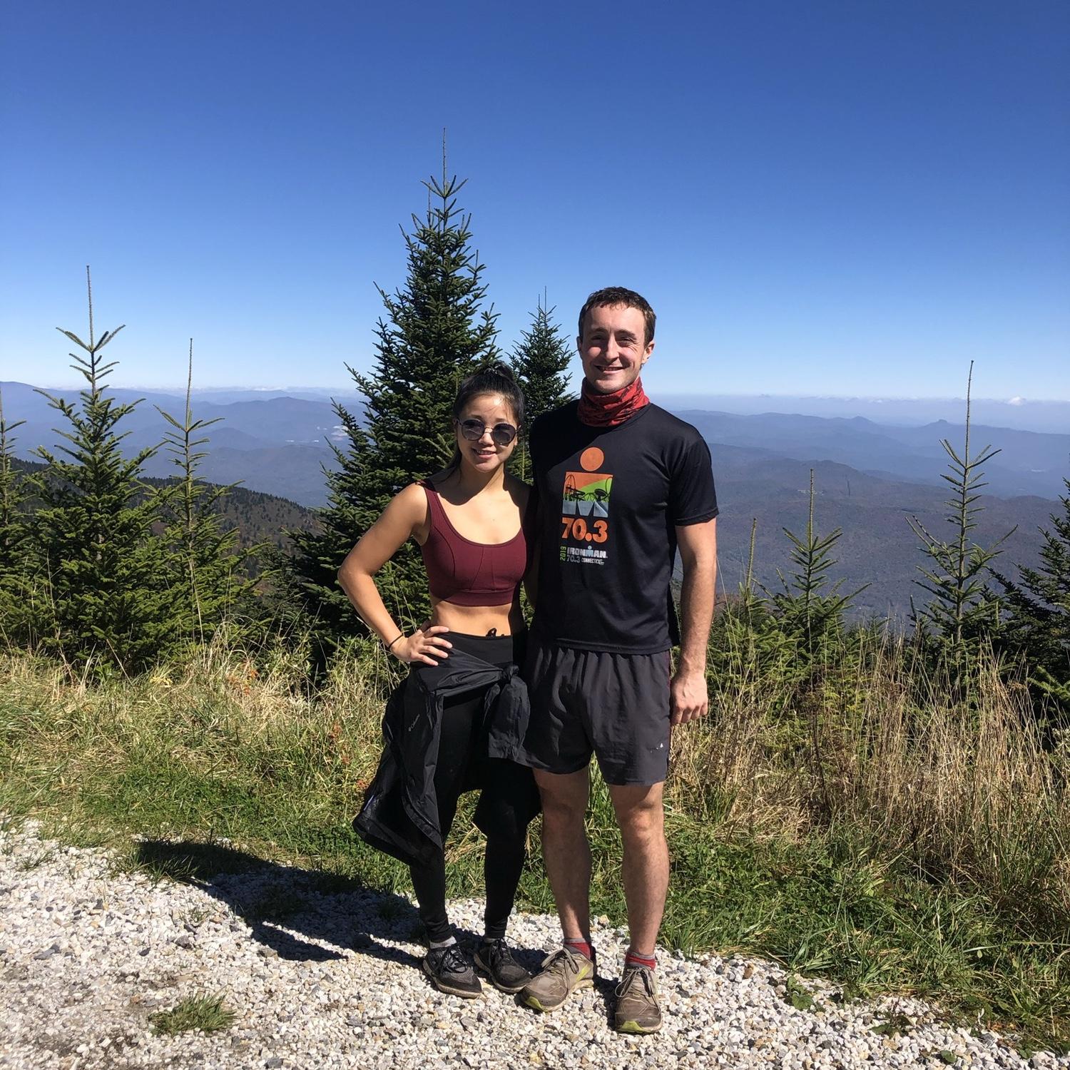 Our first "big" hike together. We hiked Mount Mitchell!