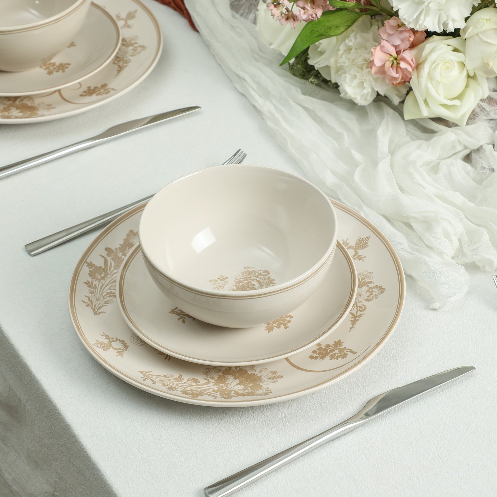 Stone Lain, Opal 12-Piece Dinnerware Set, Service for 4 | Zola