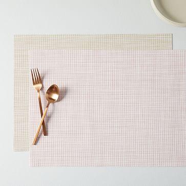 Chilewich Mini Basket Placemats - Mist