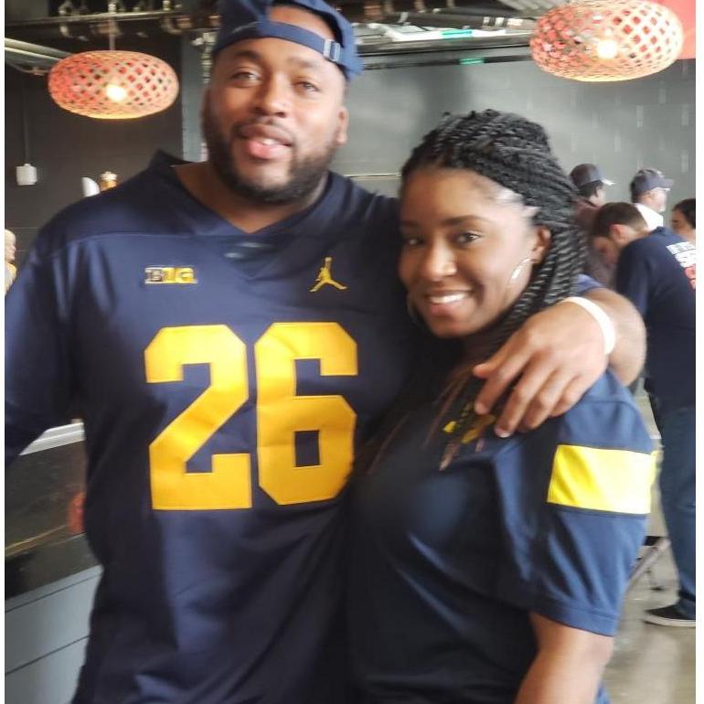 Engagement Day! December 29th, 2018 
Enjoying the Orange Bowl - Michigan vs Florida