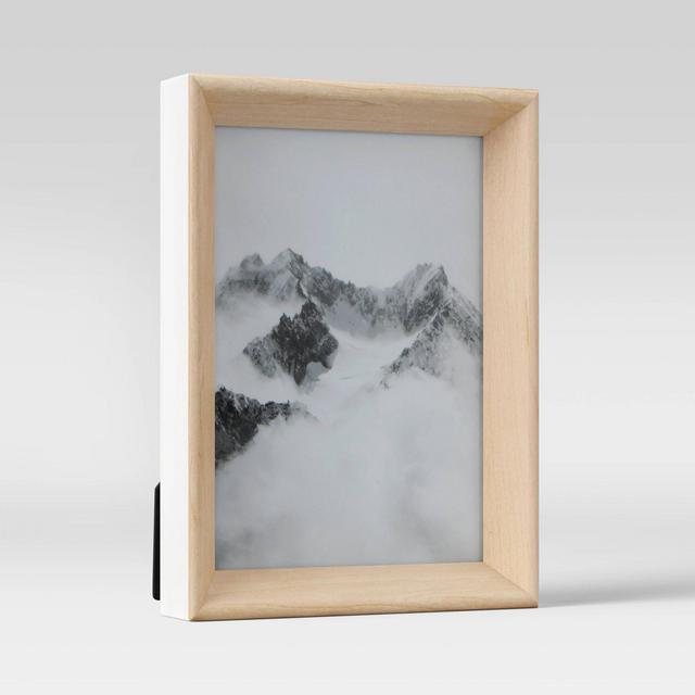 5" x 7" Two-Tone Rounded Wedge Picture Frame Art White - Project 62™