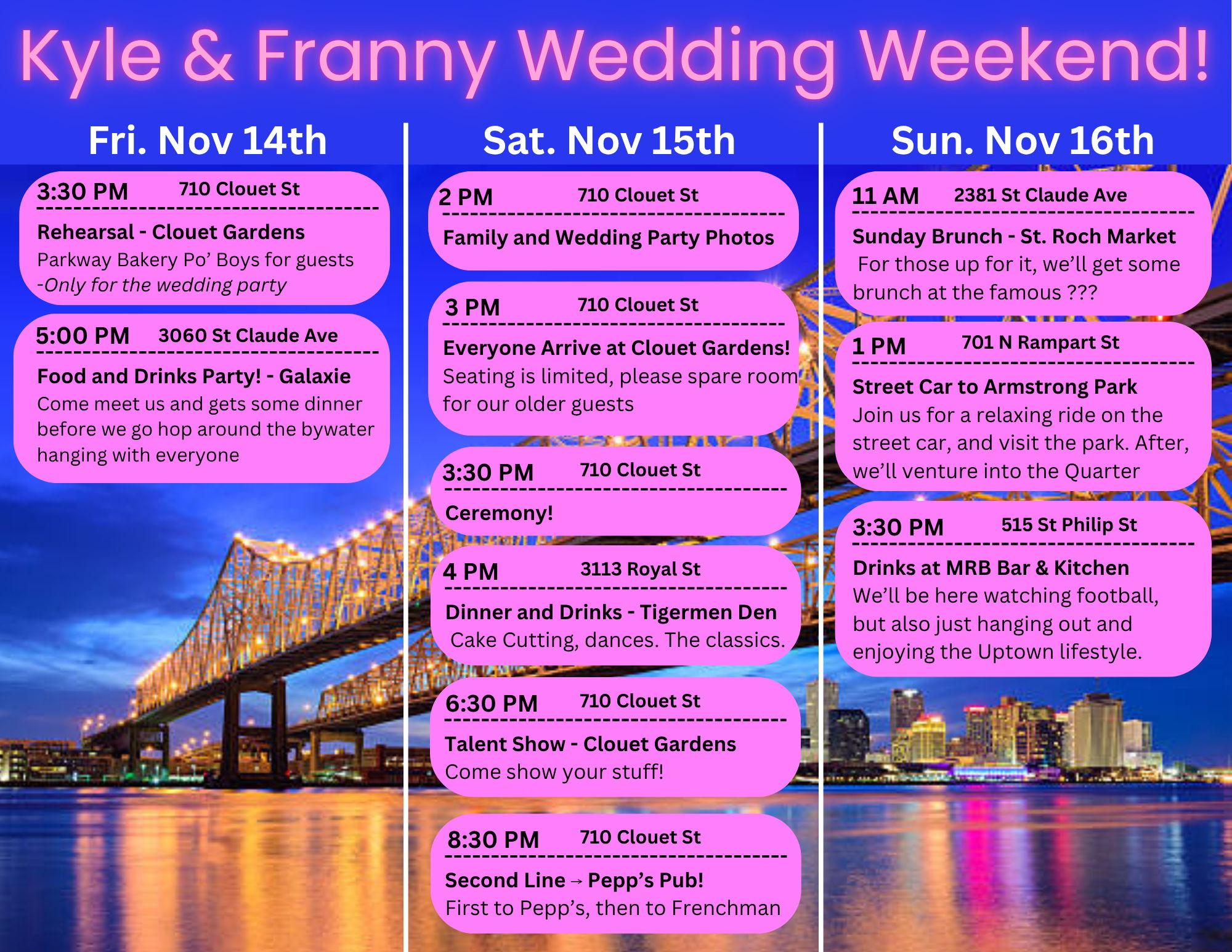The Wedding Website of Franny Harold and Kyle Berthusen