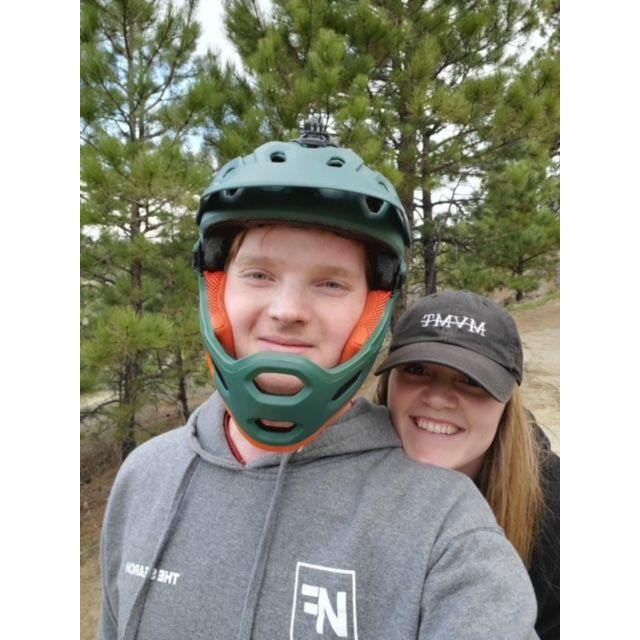 This photo was taken on the Rims while Cale was mountain biking!