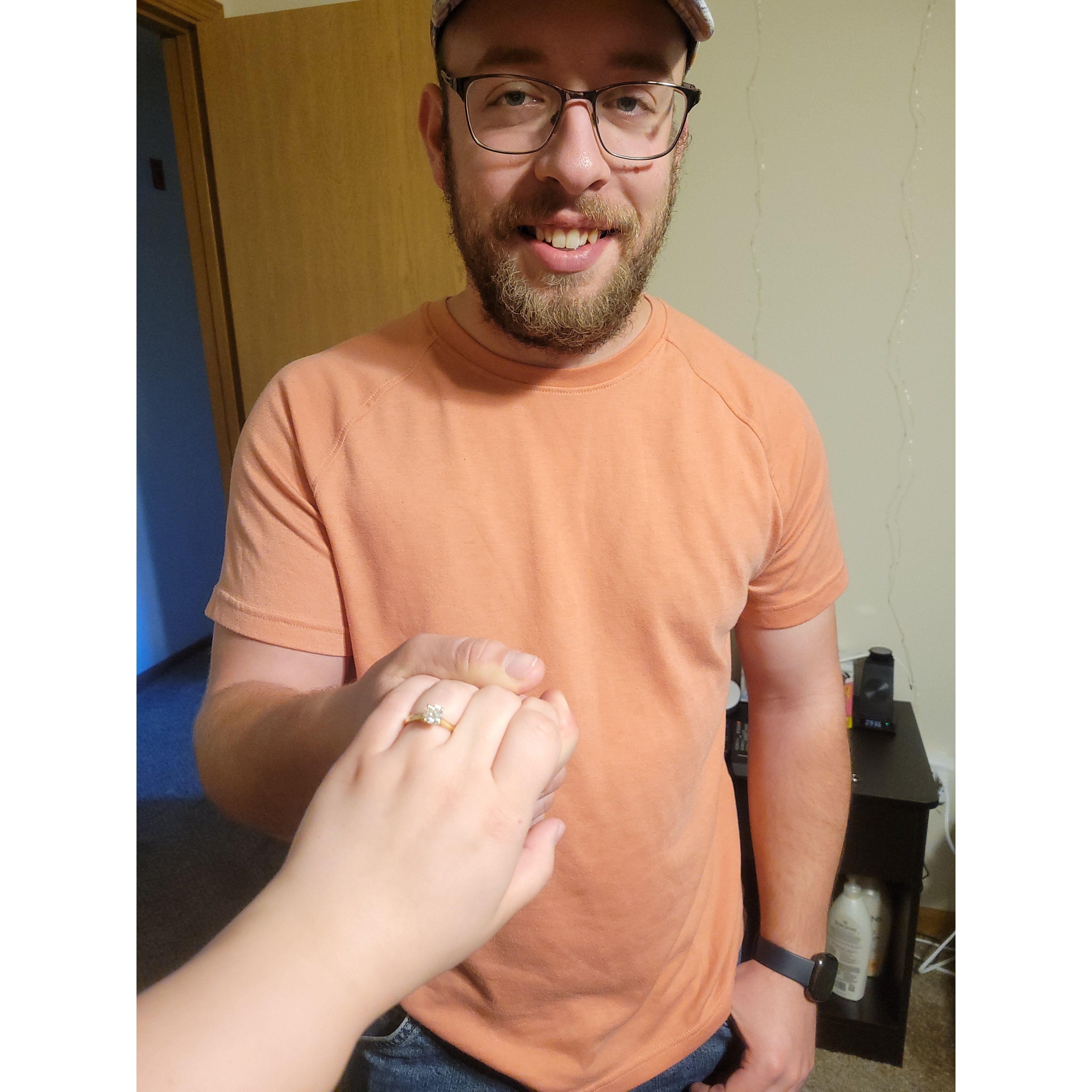 The day we got engaged