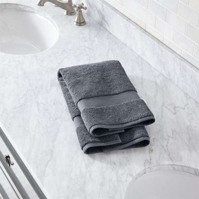 Turkish Cotton 800-Gram Slate Grey Hand Towel