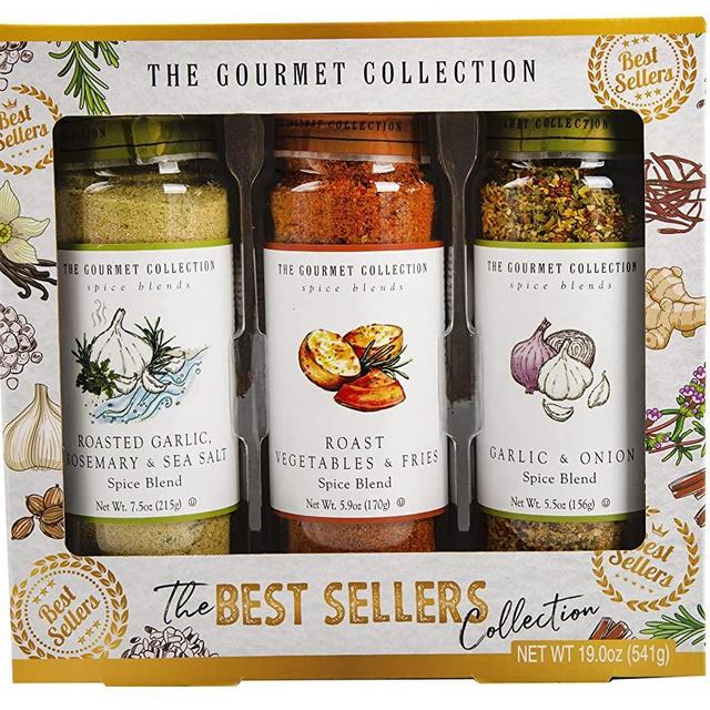 The Gourmet Collection Spices & Seasoning Blends – Best Sellers Collection. The Ultimate Spices Gift Set for the Grill Master or Chef of the Household. Gourmet Made Easy with Seasonings for Cooking.