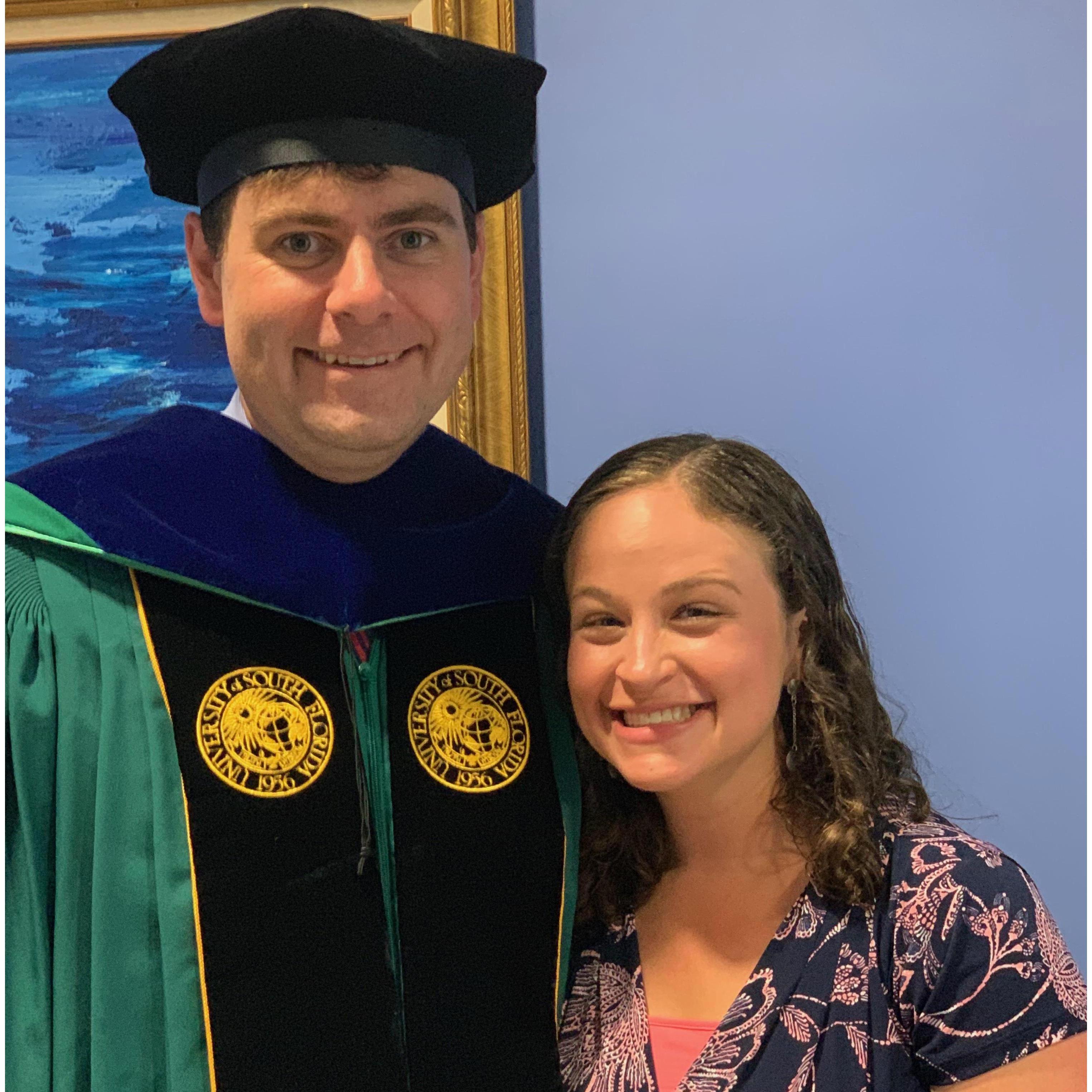Patrick graduates! Tampa, FL. August 2019.