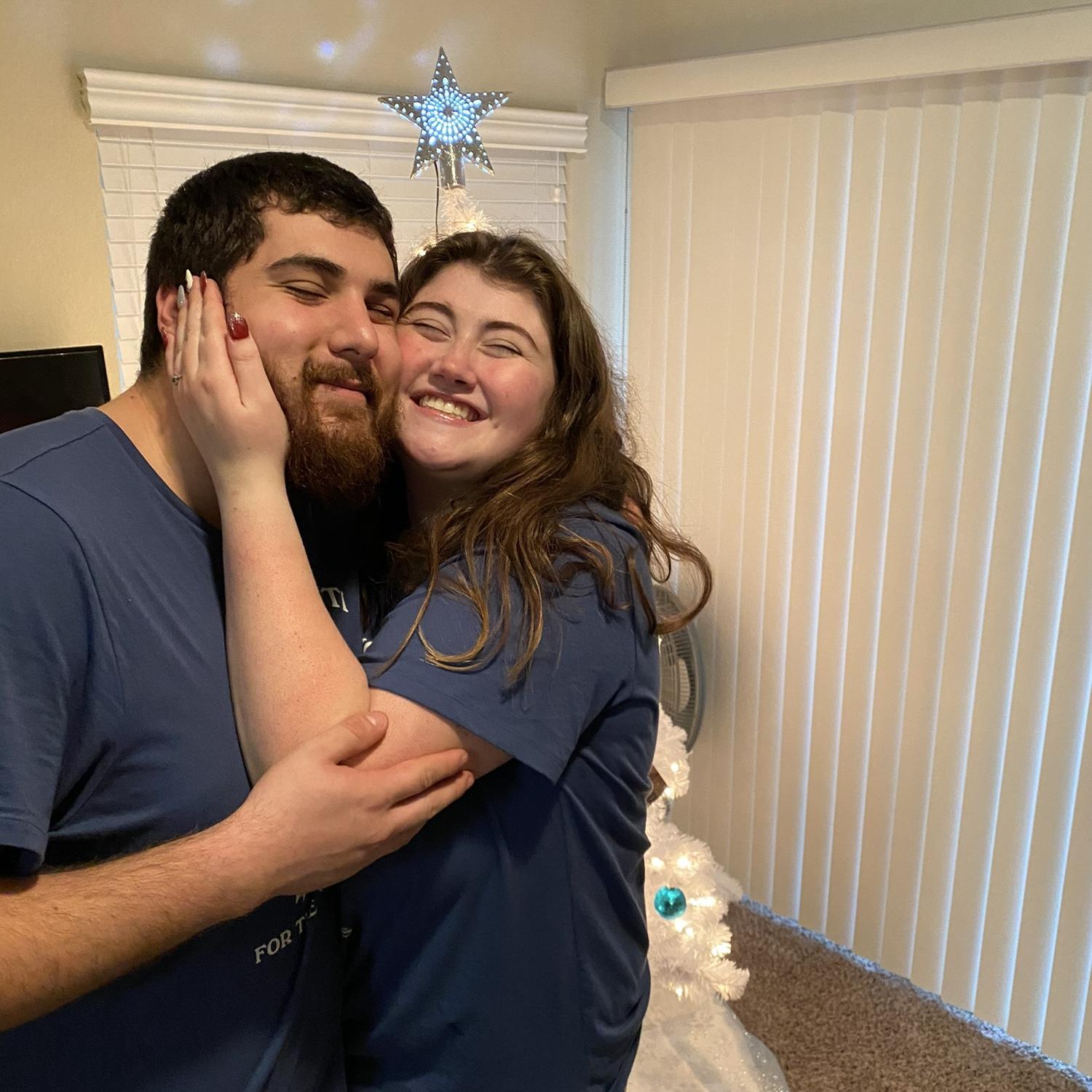 Our first Christmas together, Ramon gave Heather a promise ring.