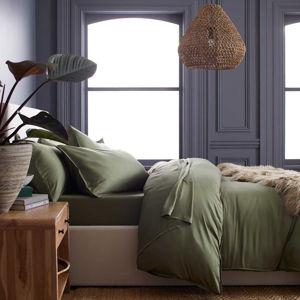Bamboo Duvet Cover Set in Olive