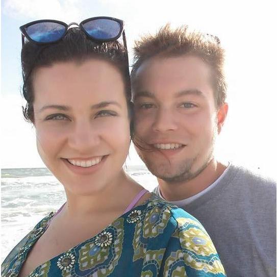 One of our first beach trip together