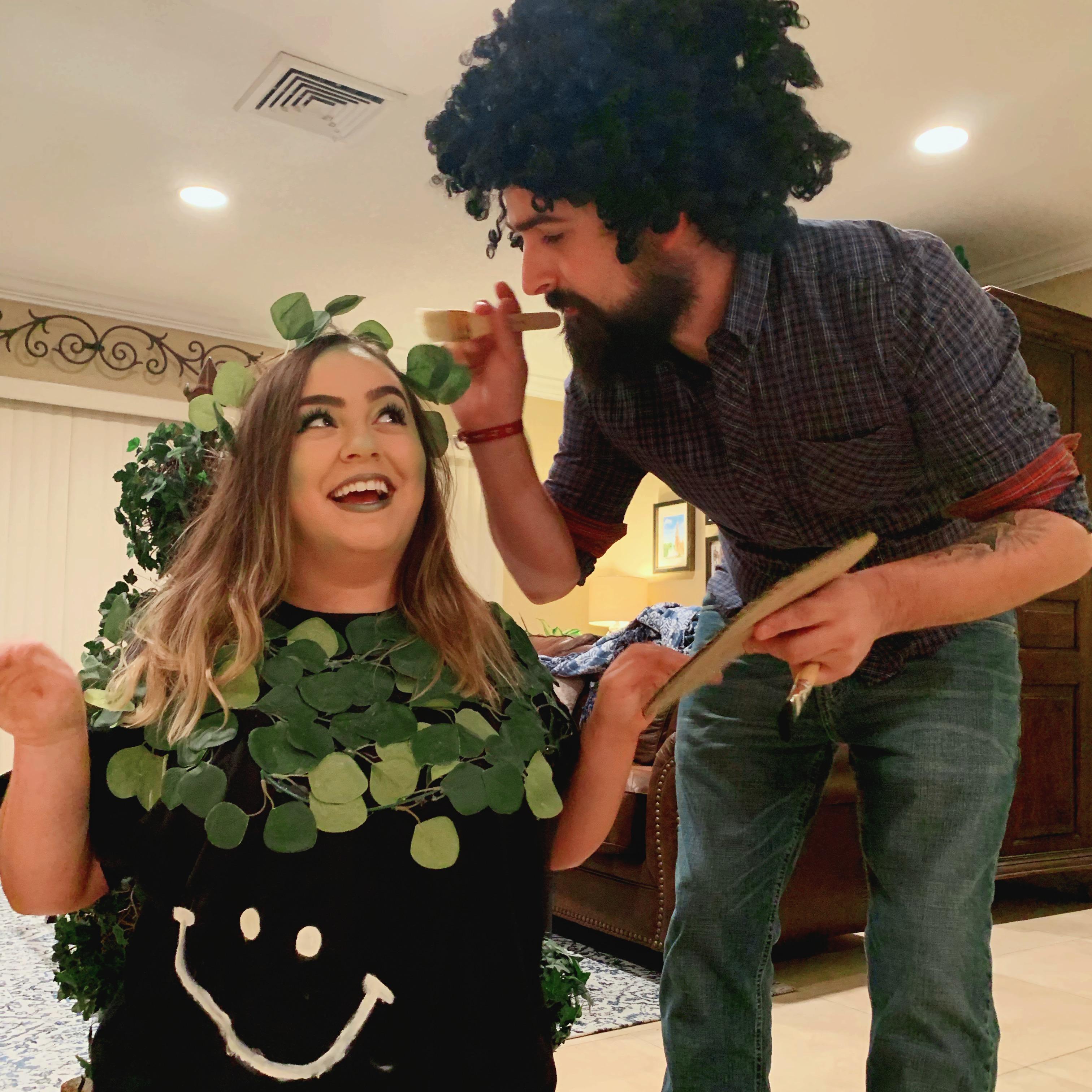 Bob Ross painting a happy little tree for Halloween 2K19!