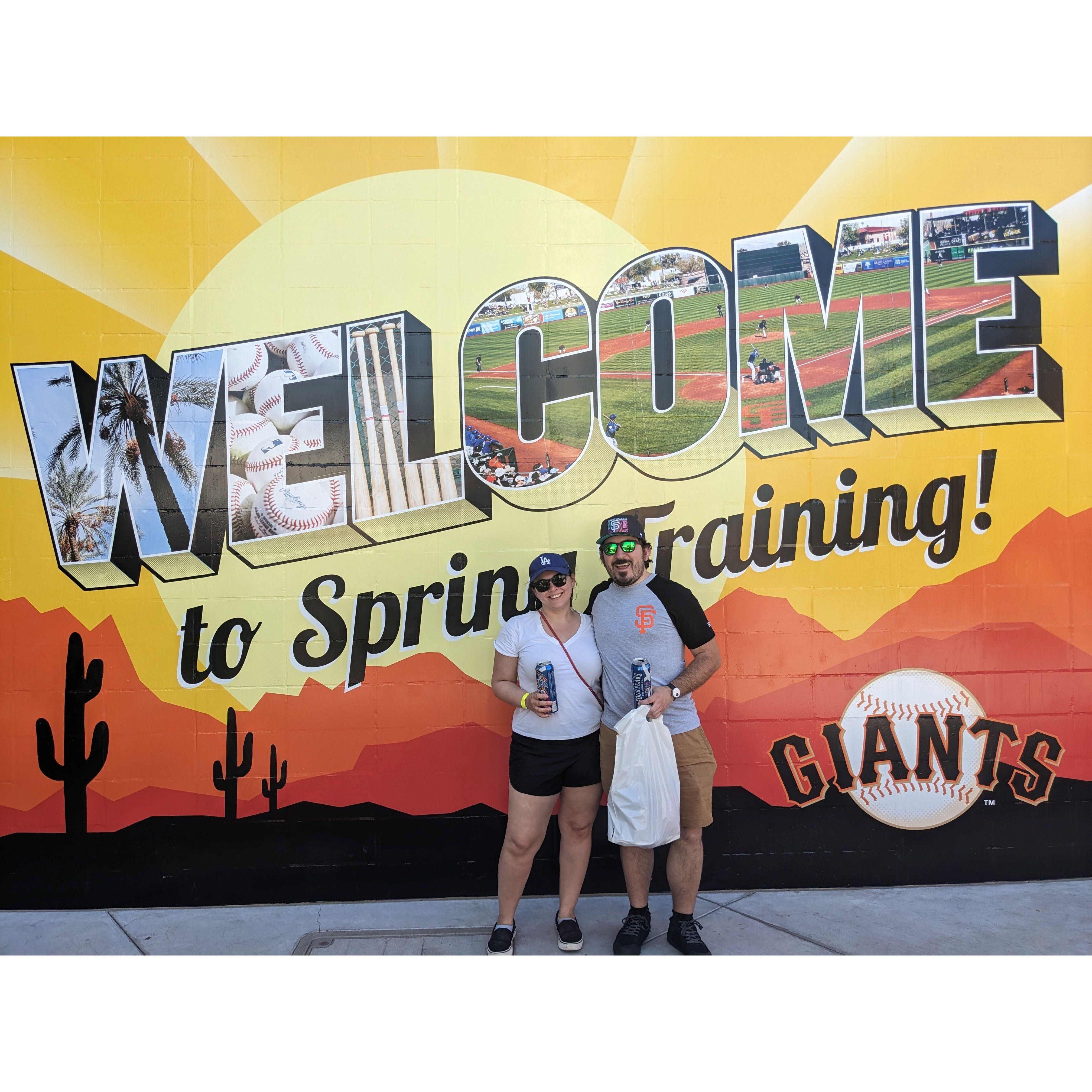Our first Spring Training together!