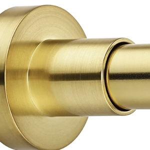 BRIOFOX Shower Curtain Rod Adjustable 18-78 Inch, Spring Tension Shower Rod No Drilling Non Slip, Brushed Gold