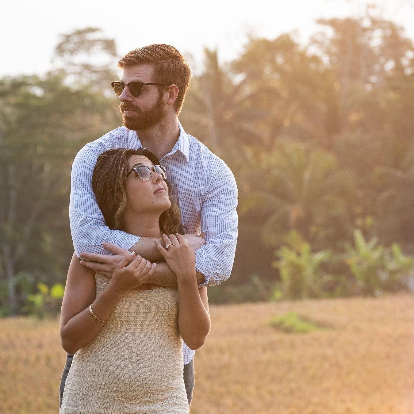 Engaged 5/25/23, Bali Indonesia. Ethan planned a private, beachside dinner and worked with our six closest friends to do a surprise sunset proposal.
Photographer: Andy Lovrak