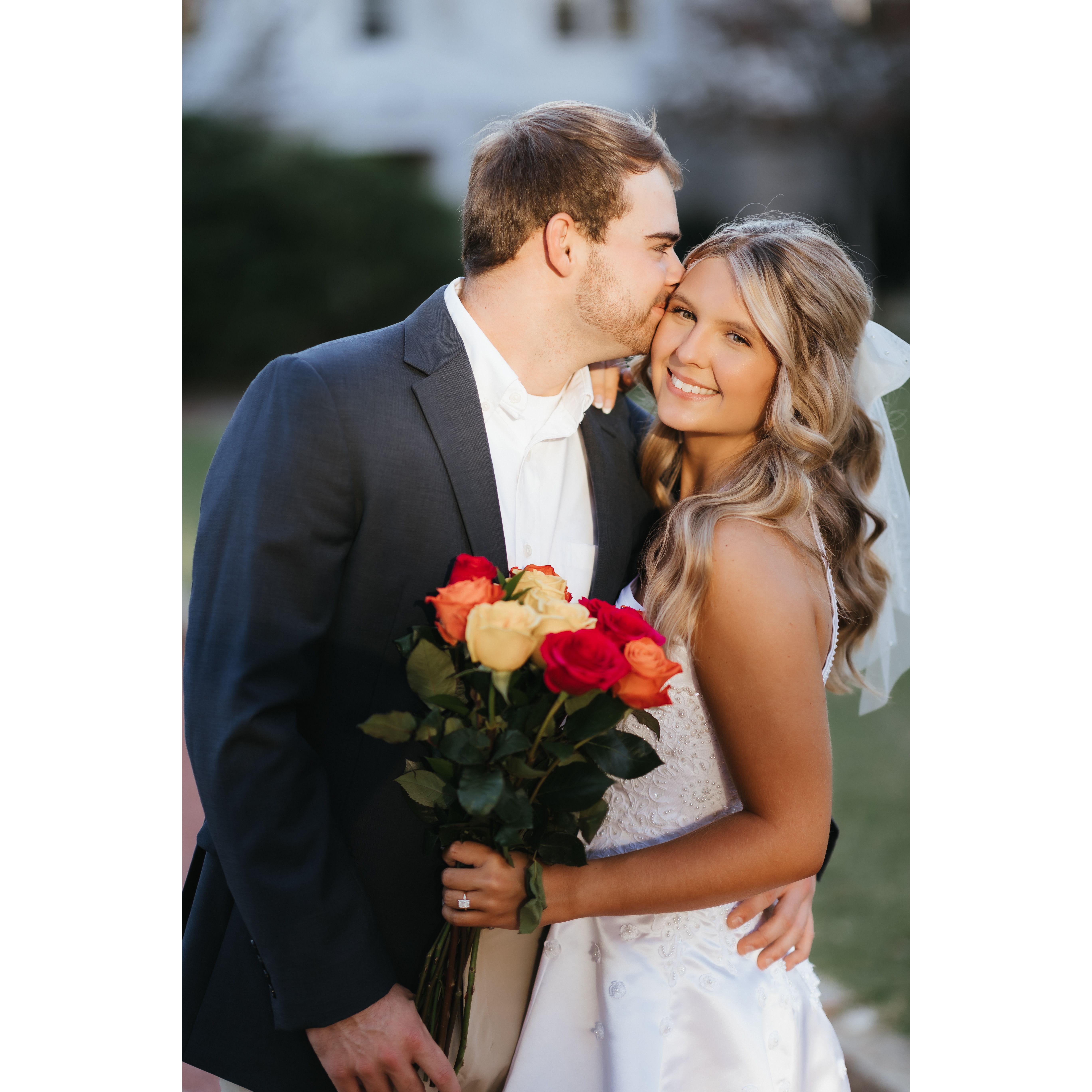 We had our engagement pictures taken in Downtown Athens since Athens has been such a big part of our love story!