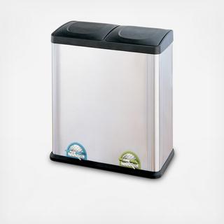 2-Compartment Step Open Trash Can