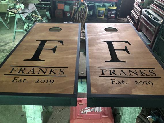 Custom Wedding Cornhole Boards