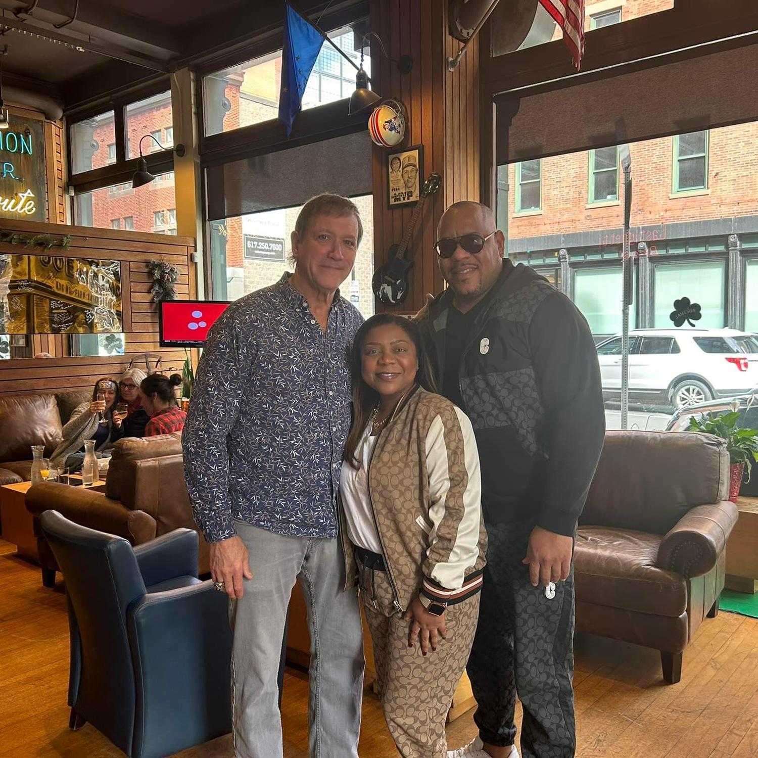 Trip to Boston where we met a World Series champion of the Boston Redsox