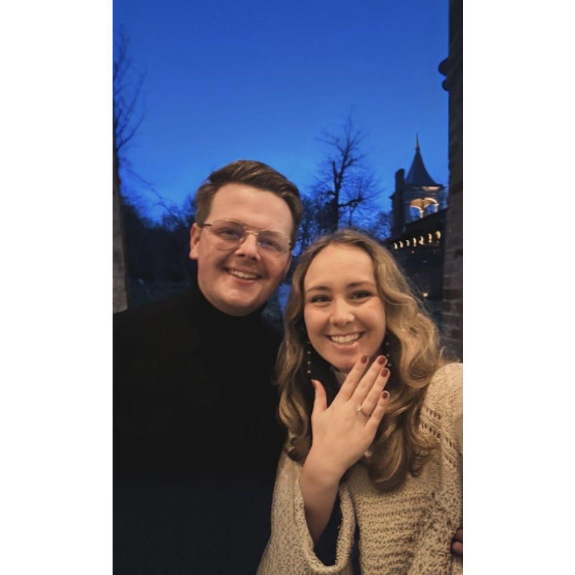 Right after he proposed.