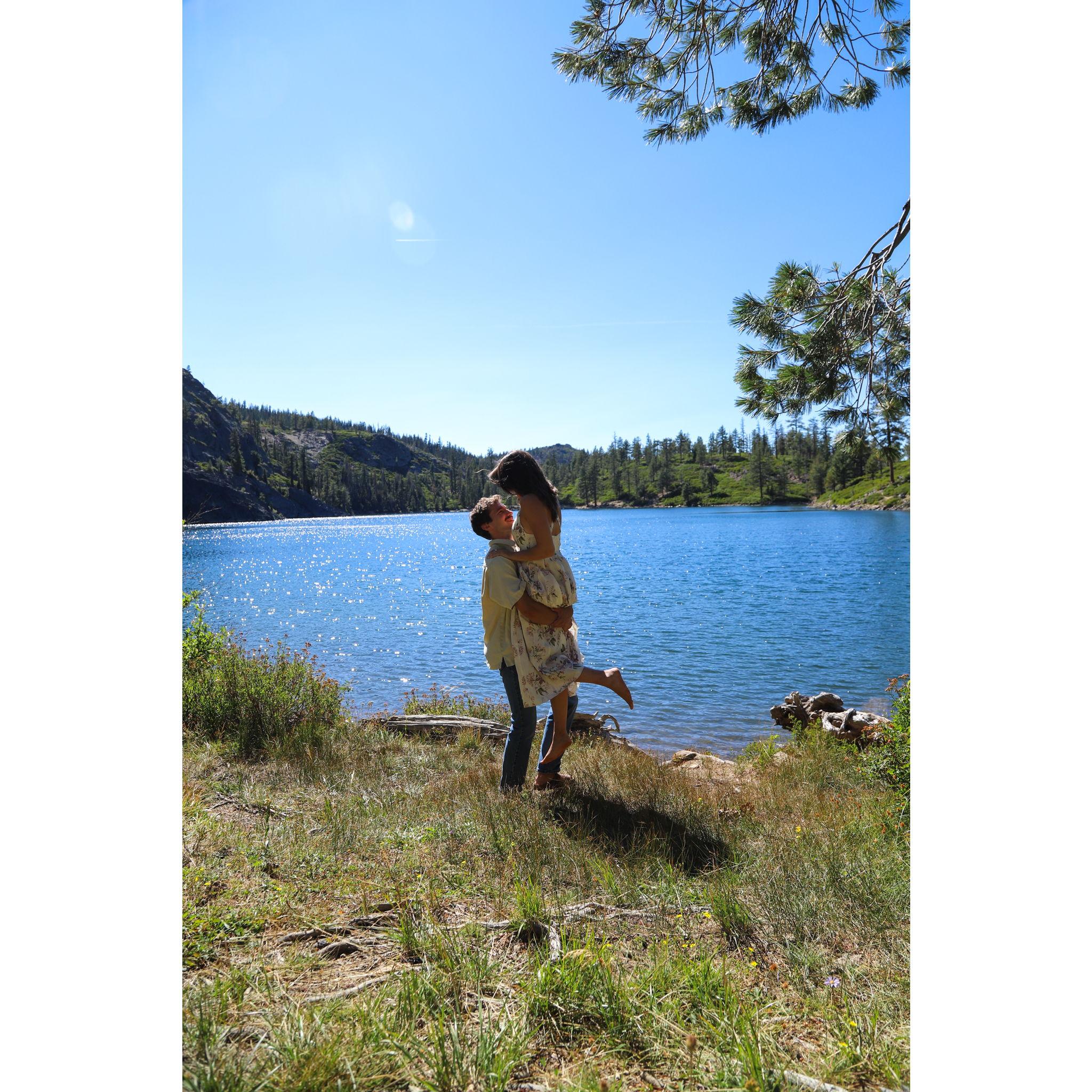Kangaroo Lake! We spent most off days we had together here during our summers at JH, so it was the perfect opportunity to propose!