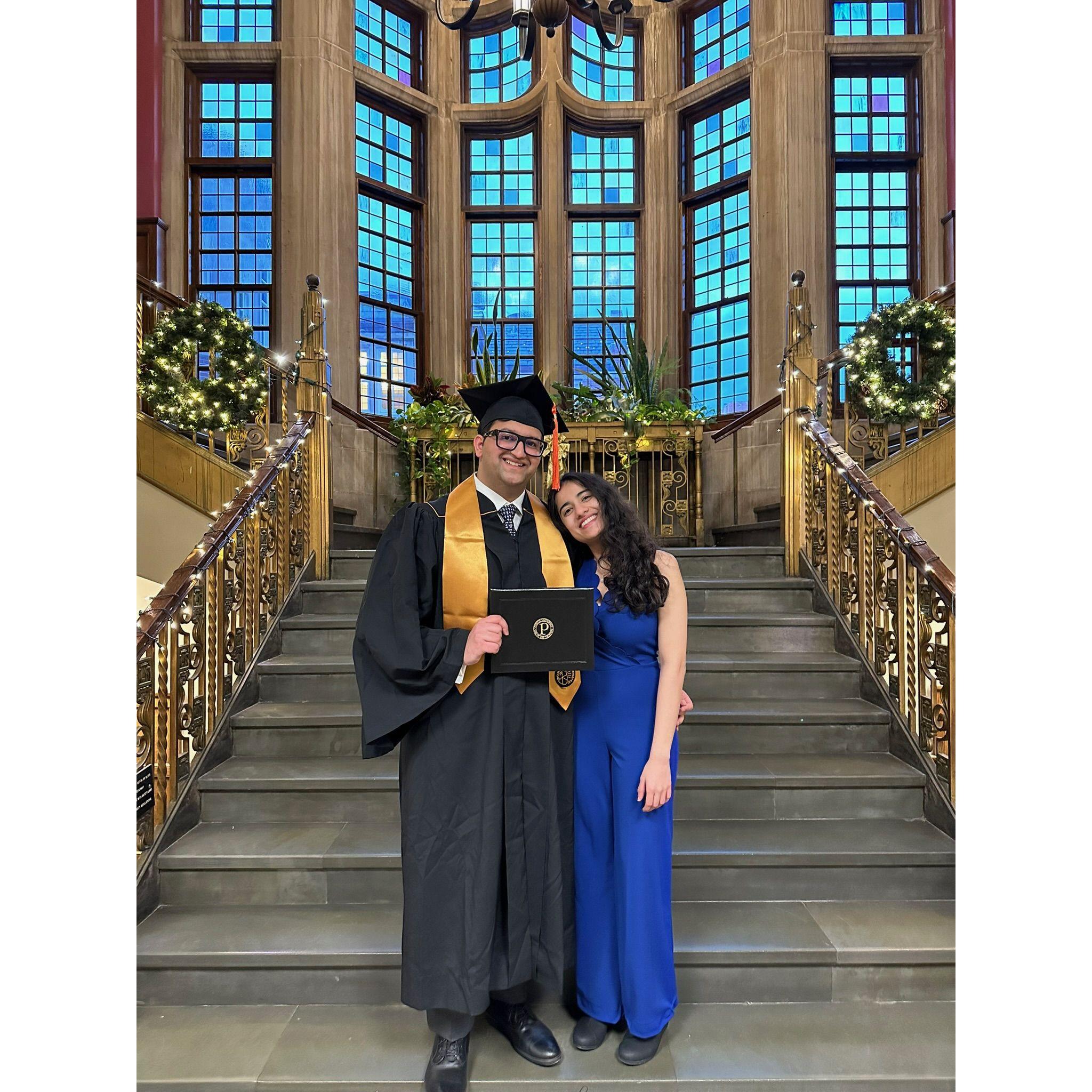 At Jehan's Purdue graduation