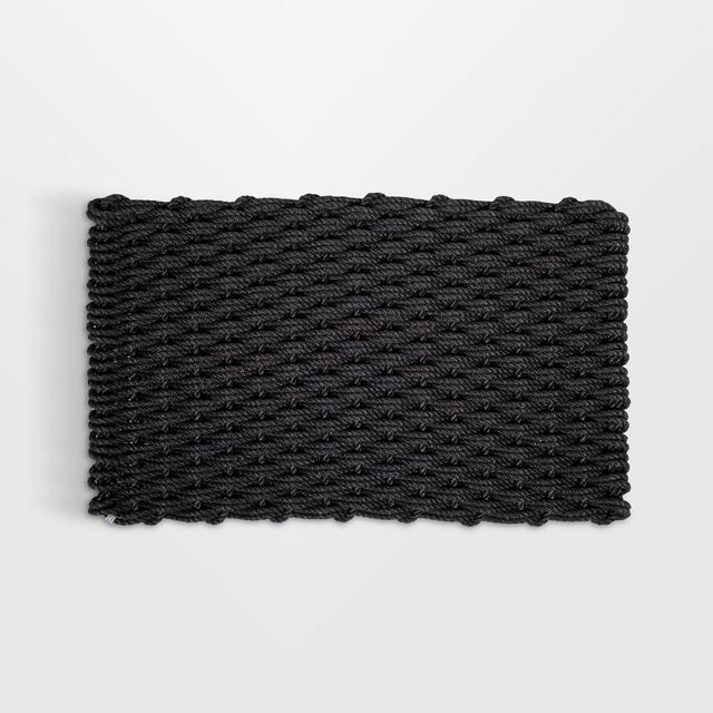The Rope Co. Charcoal Indoor/Outdoor Handwoven Doormat 26x50"