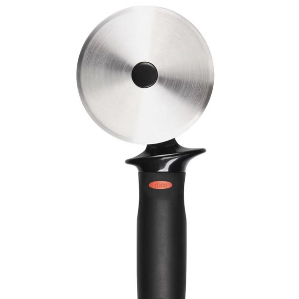 OXO Softworks Pizza Wheel: Stainless Steel Pizza Slicer & Roller, Dishwasher-Safe, Black Handle