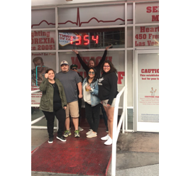 Our combined weight in Vegas