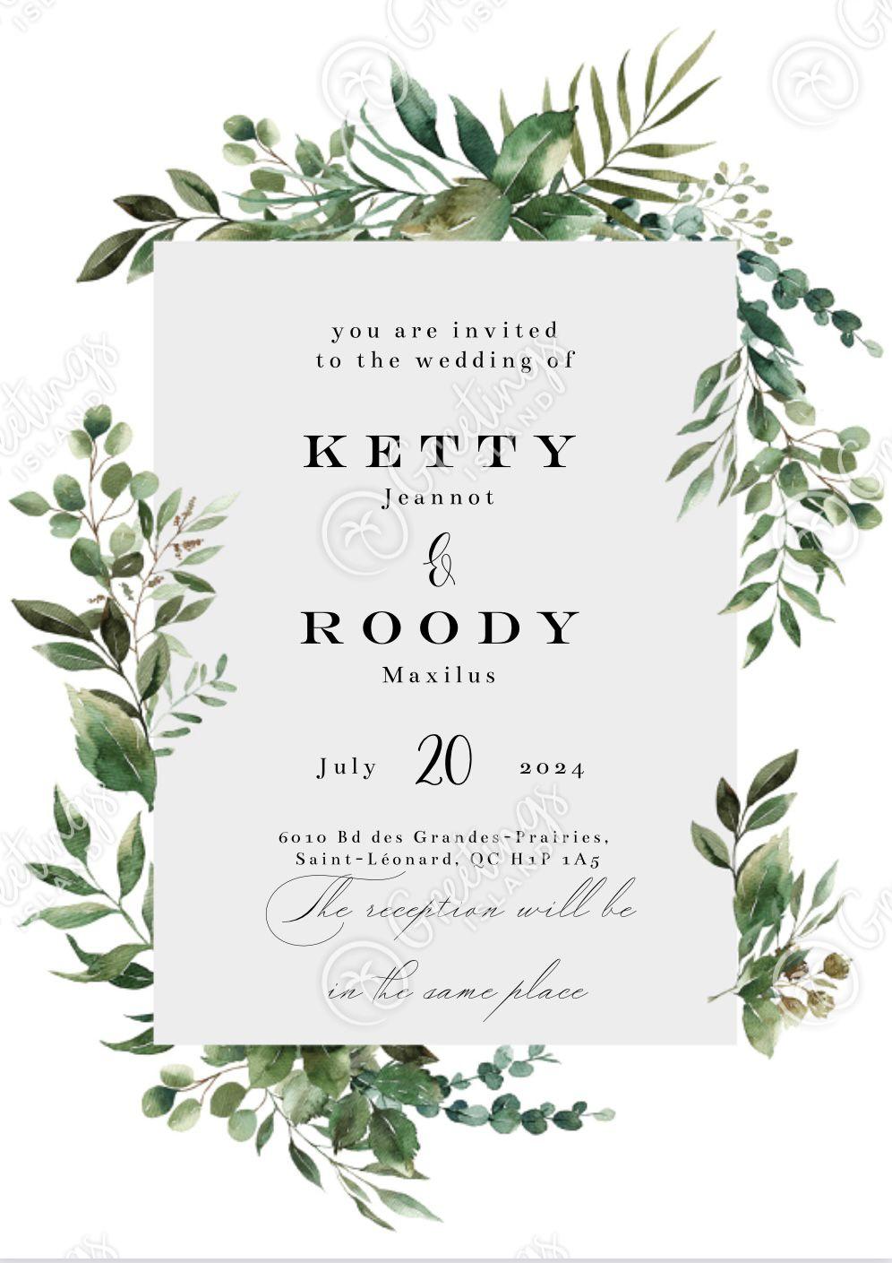 The Wedding Website of Ketty Jeannot and Roody Maxilus