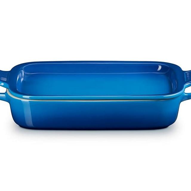 Le Creuset Stoneware Rectangular Dish with Platter Lid, 3 qt., Marseille