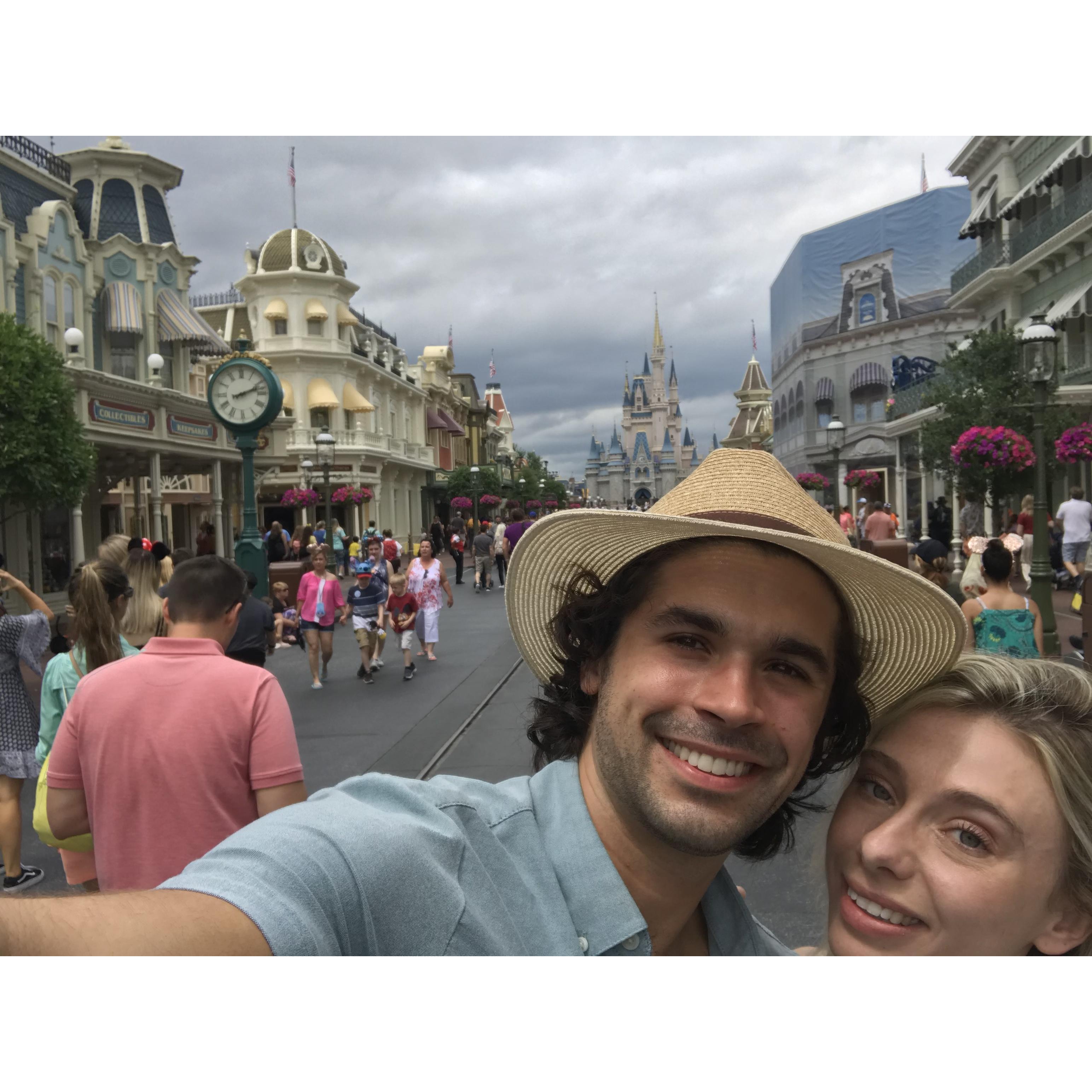 Yes we went to Disneyworld together, in our defense is was a completely paid for trip. Thanks Wells Fargo.