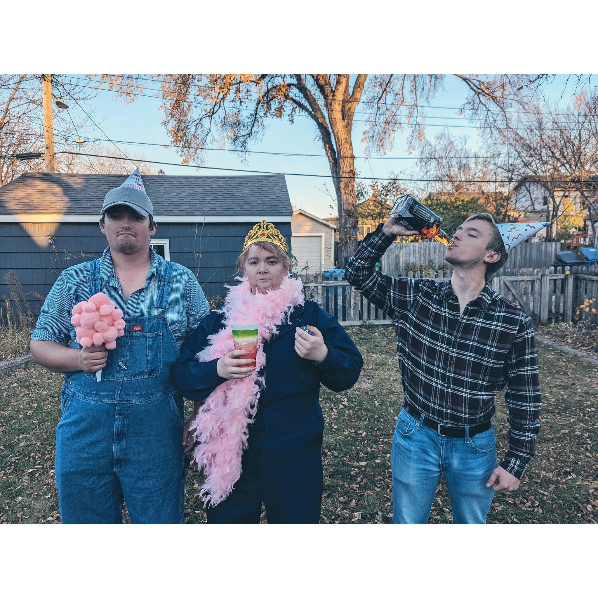The closest that Tom and Tori have ever come to doing a couples costume for Halloween was this recreation of a famous scene from Letterkenny featuring Tom's brother, Max.