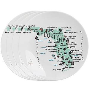 My Place Florida Appetizer Plates (Set of 4)