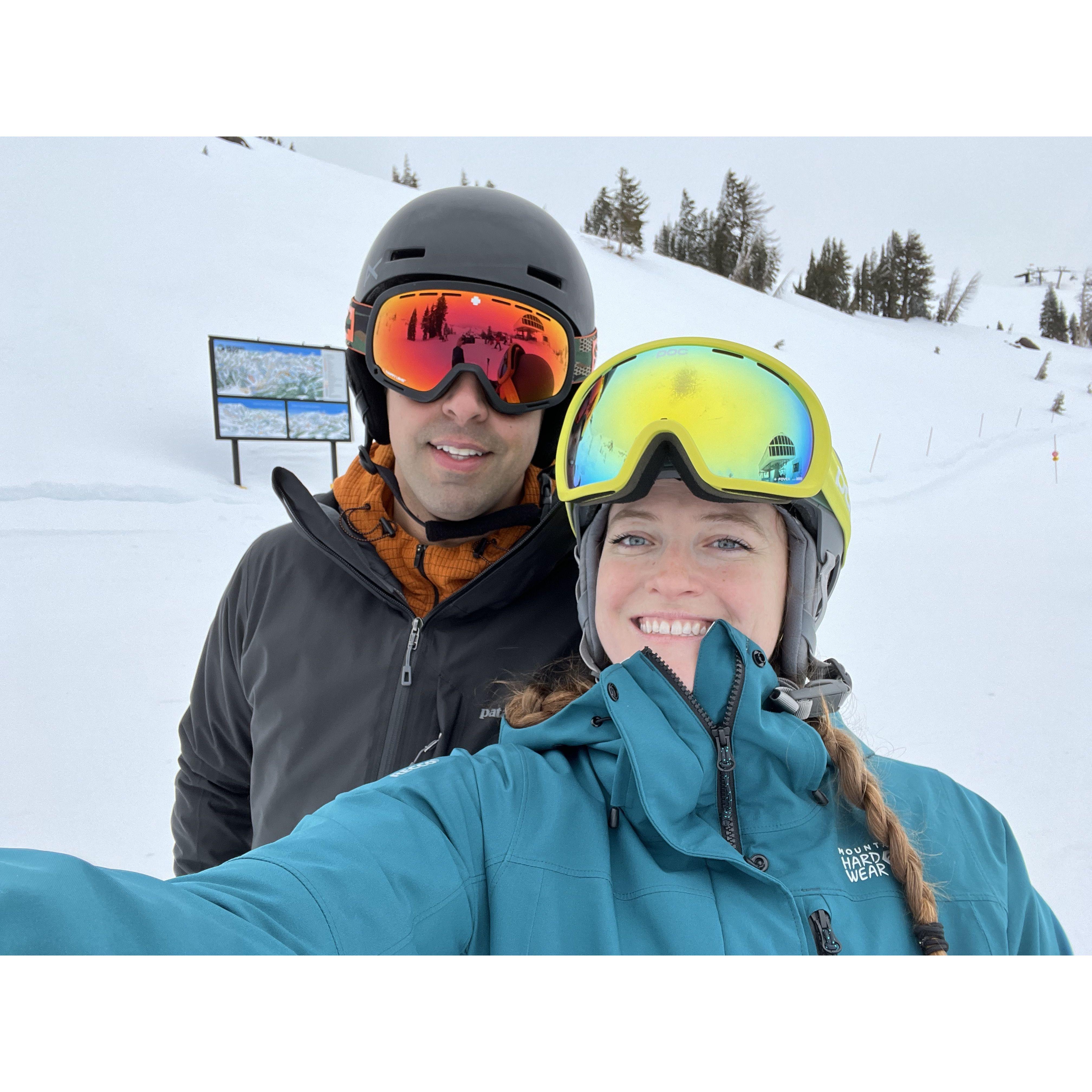 Skiing Palisades February 2024