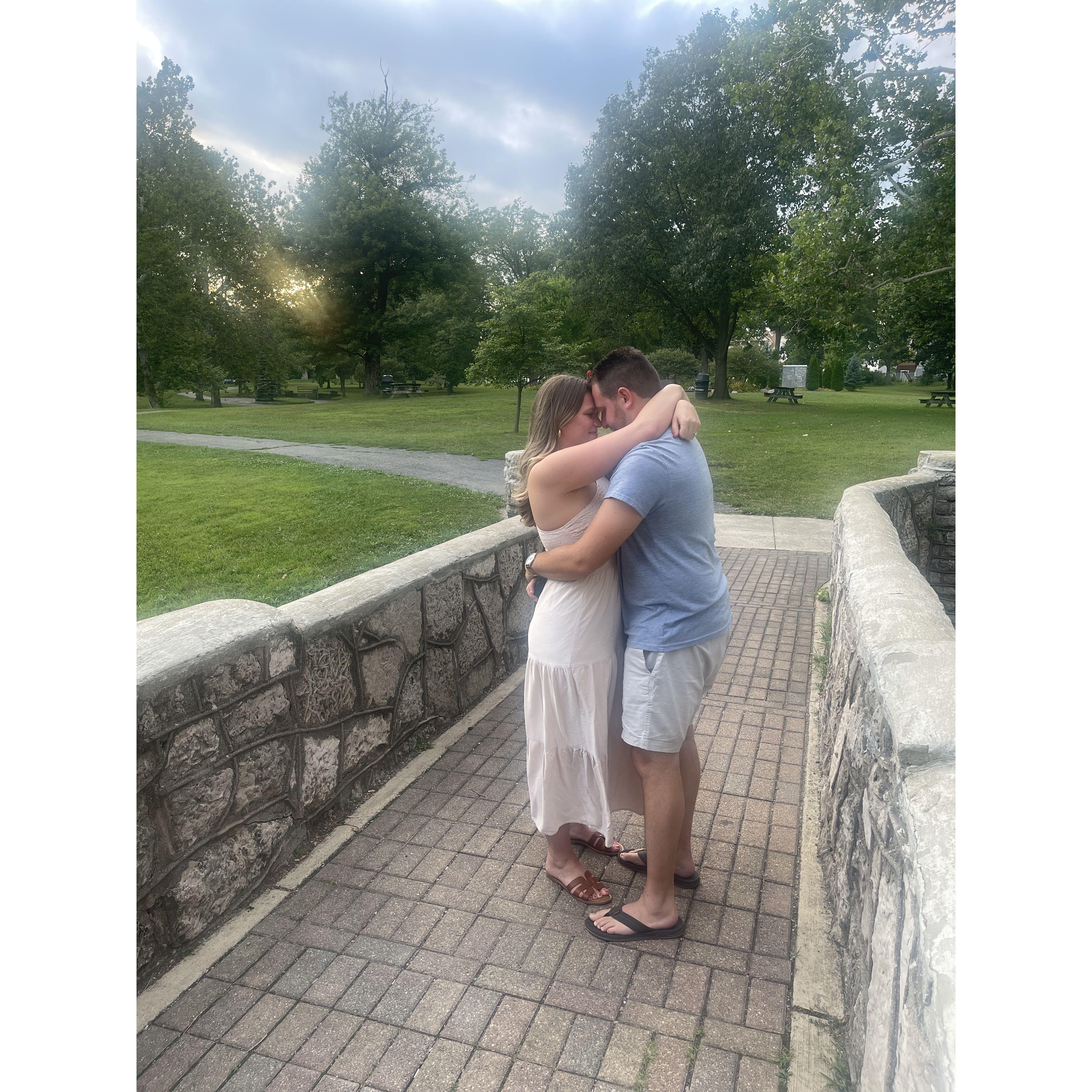 HE PROPOSED. Finally engaged<3