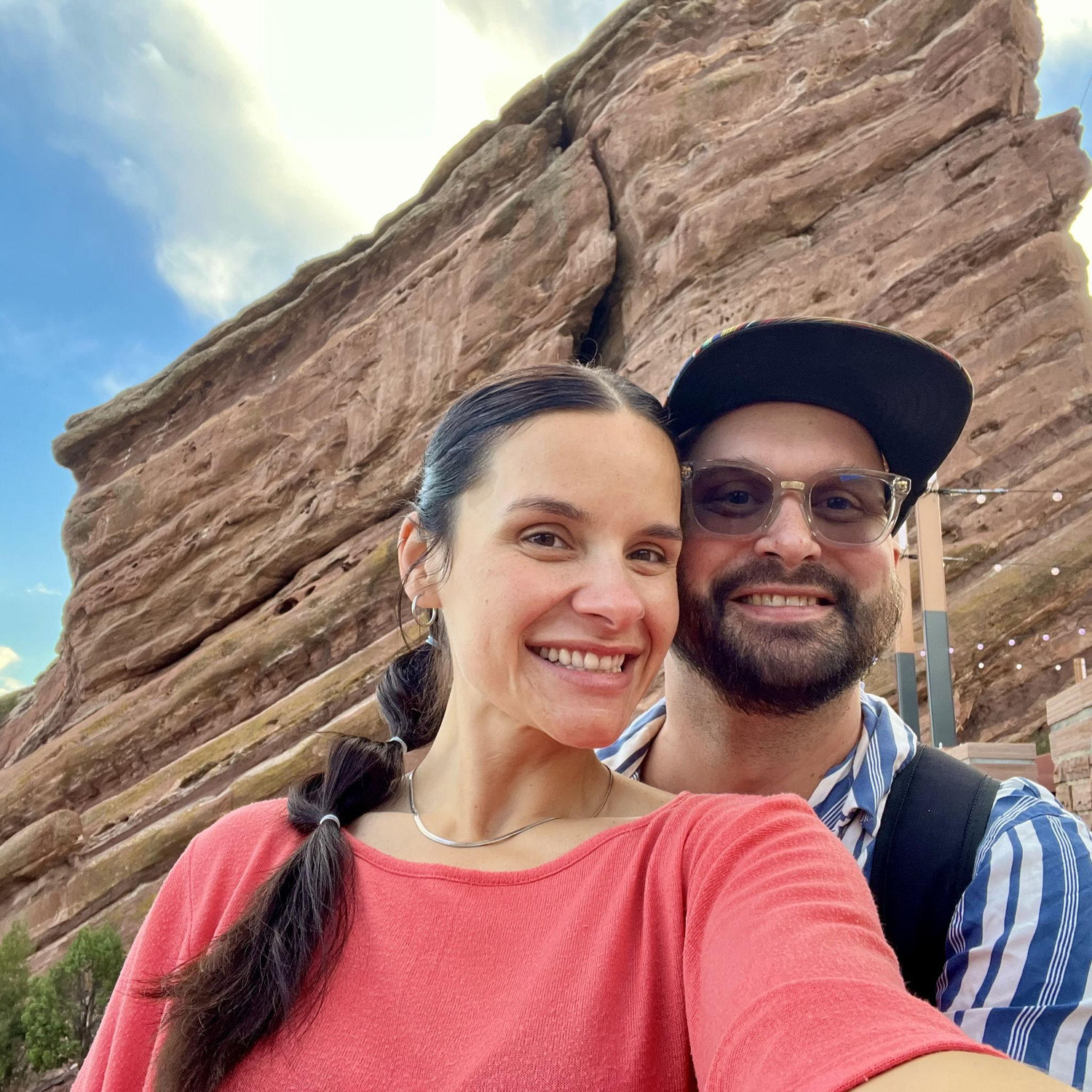 Our first concert together at Red Rocks