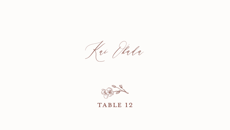 Millbrook | Currant Red | Zola Wedding Place Cards