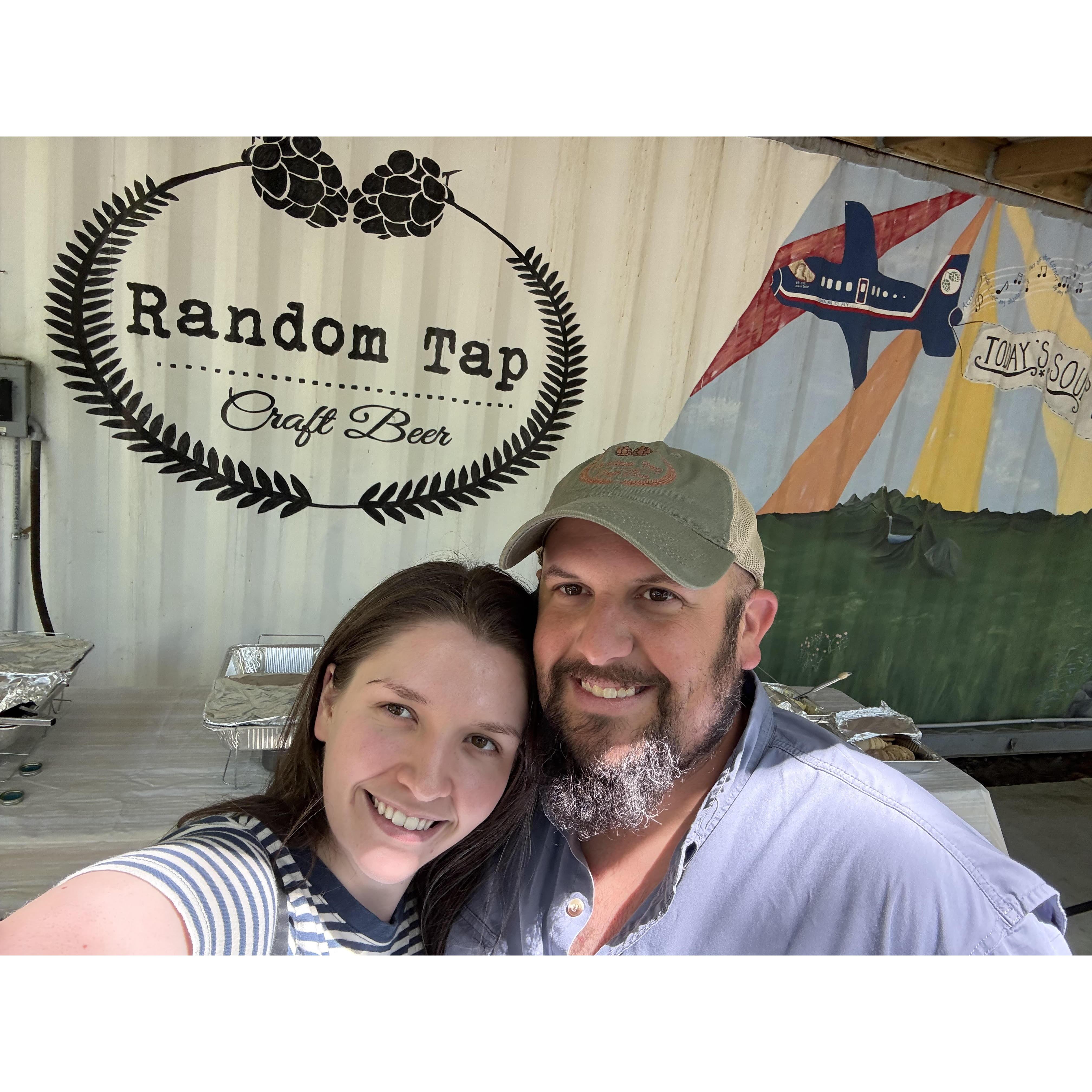 At Random Tap on the final day they were open. We had our first date here and had to go to the goodbye party.