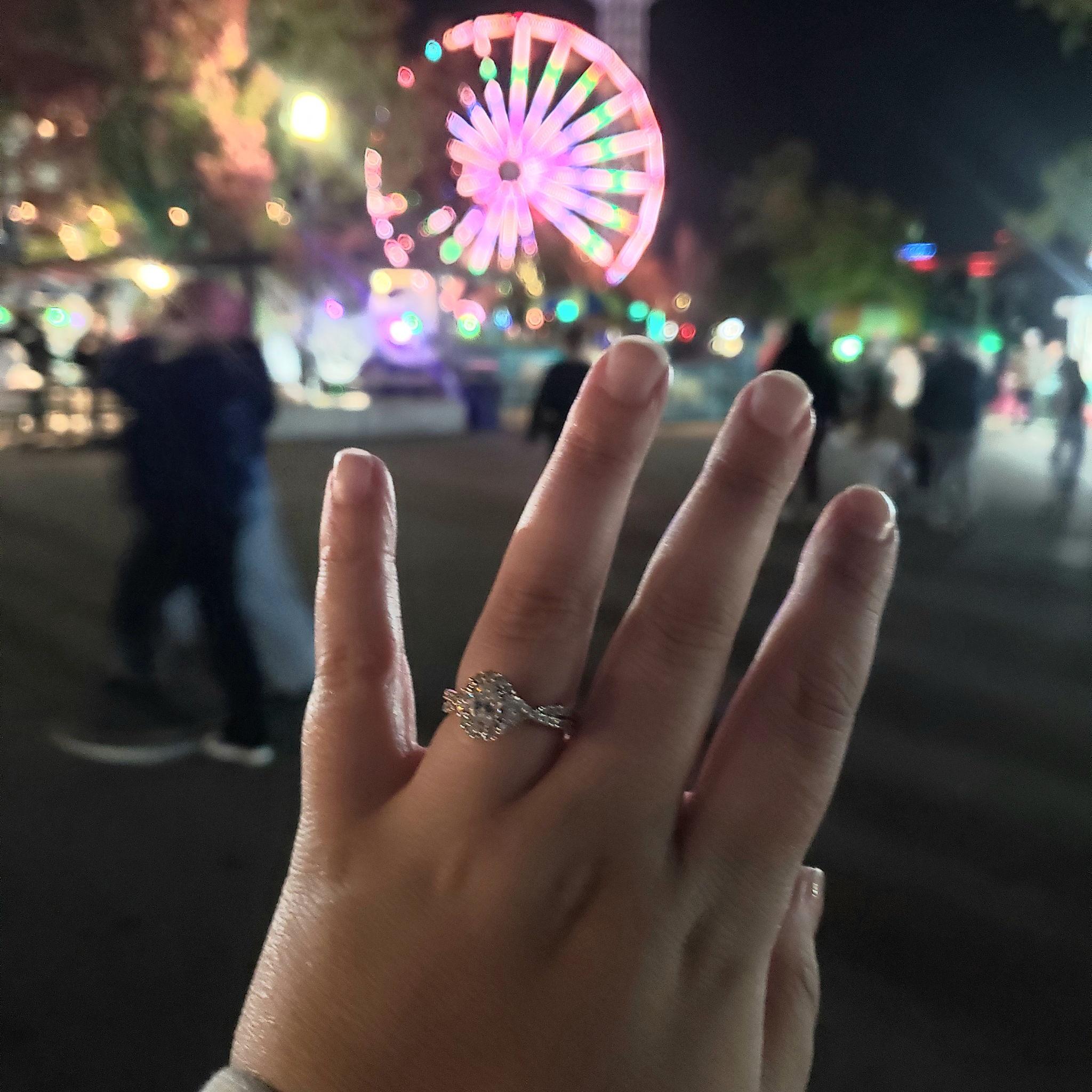 Right after Kyle popped the question!