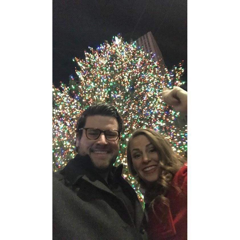 Checking out the tree at 30 Rockefeller!