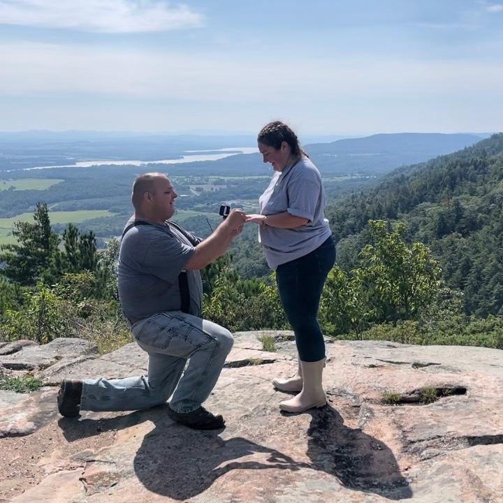 The moment I said yes!