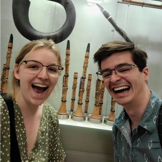 We both bonded over playing the clarinet in school